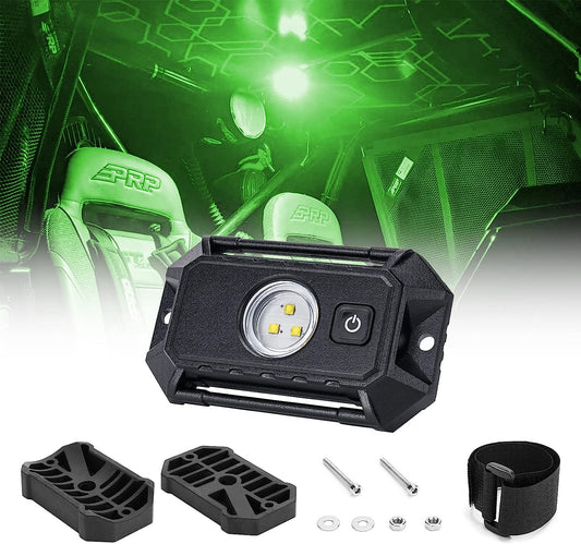Green LED Universal UTV/ATV Roll Bar Mount Interior Dome Light