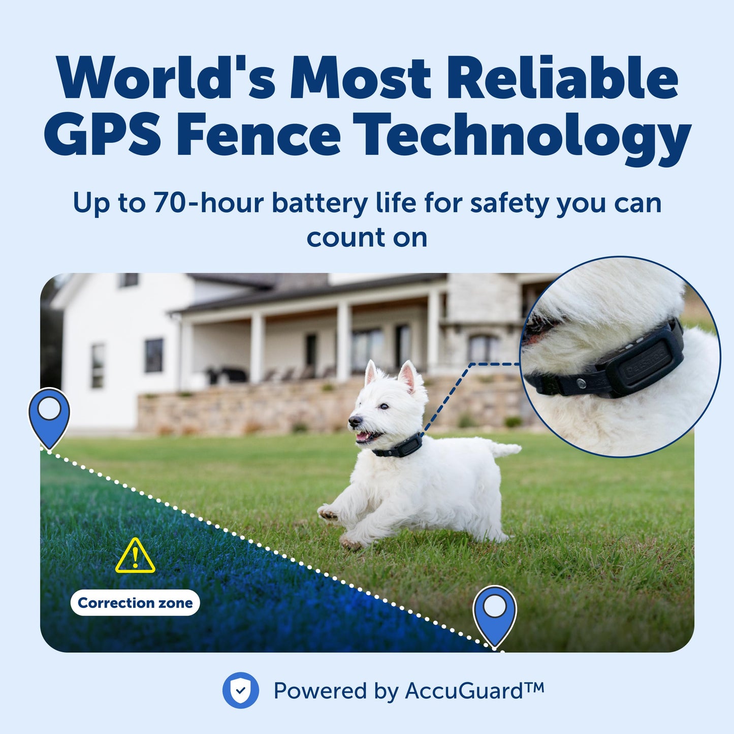 PetSafe Guardian GPS 2.0 Dog Fence + Real-Time Tracking System, Wireless Custom Boundaries, Waterproof Rechargeable Collar, Tone/Vibration/Static Levels, Subscription Required