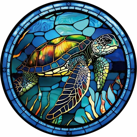 5D Turtle Diamond Painting Kit for Adults – Complete Set for Home Wall Decor | 14x14 Inches