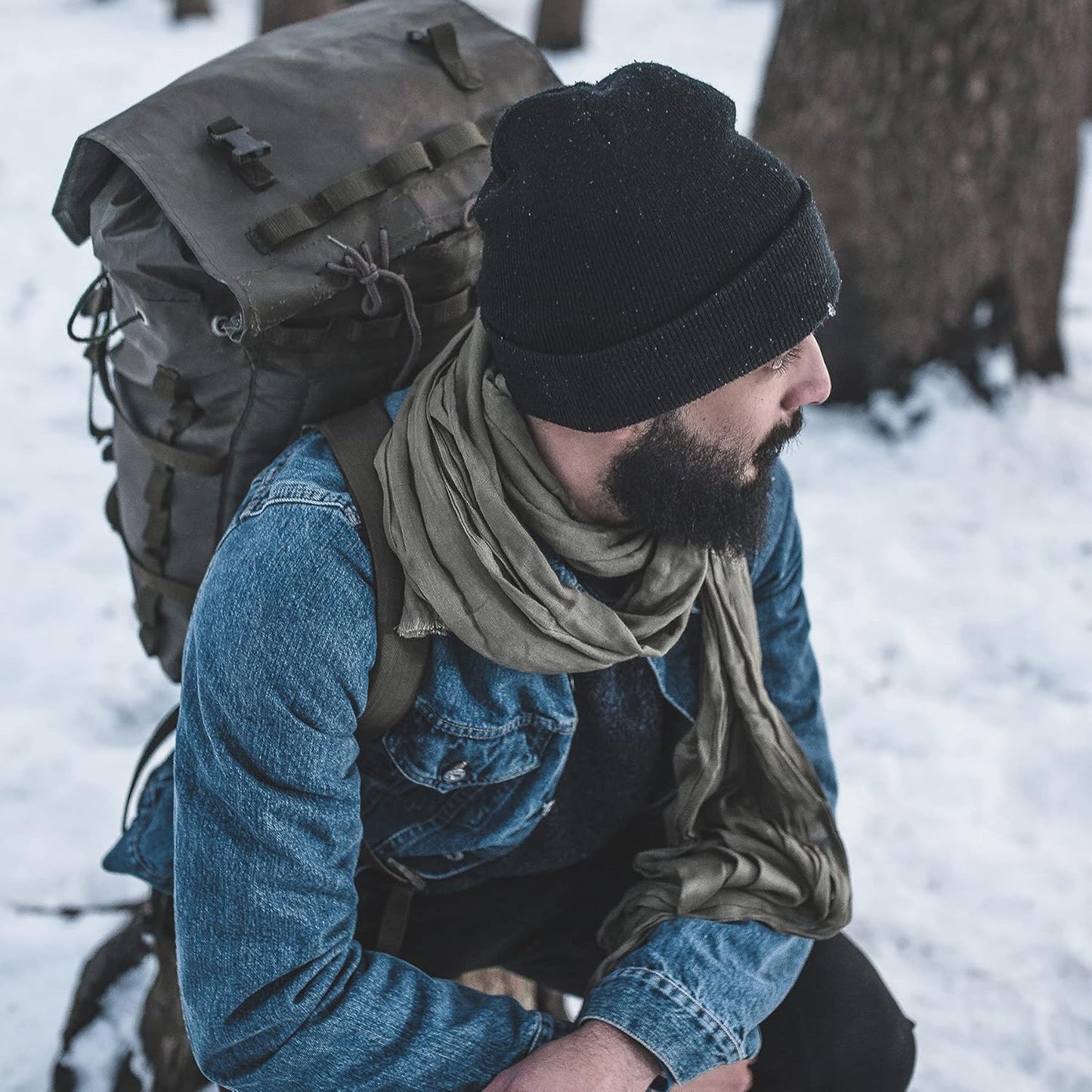 Stay Cozy & Stylish with Our Unisex Navy Blue Knit Cuffed Winter Beanie Hats