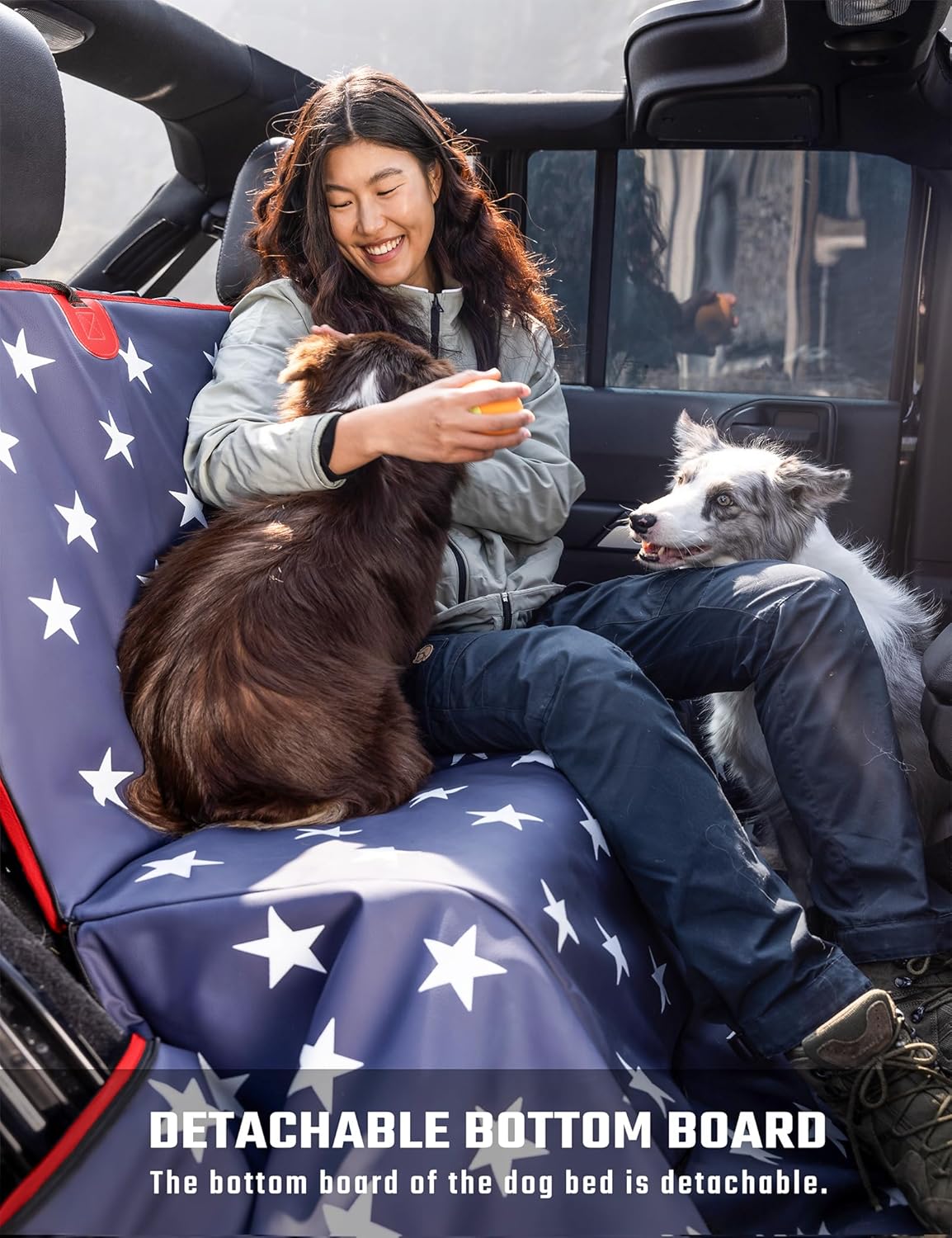 Enhance Road Trips: Heavy Duty Dog Seat Extender & Car Bed for All Vehicle Types