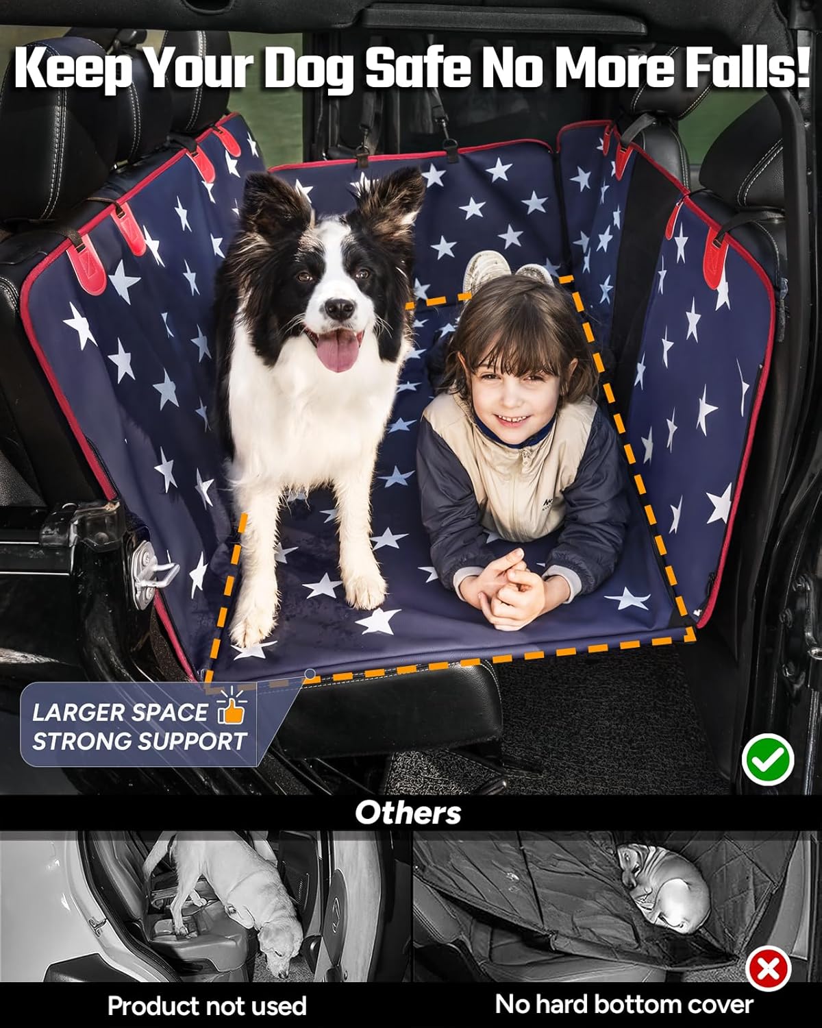Enhance Road Trips: Heavy Duty Dog Seat Extender & Car Bed for All Vehicle Types