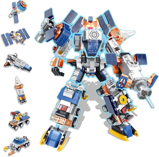 Space Corps Robot Building Toy Kit, 644 PCS - STEM Educational Toy for Boys 6+
