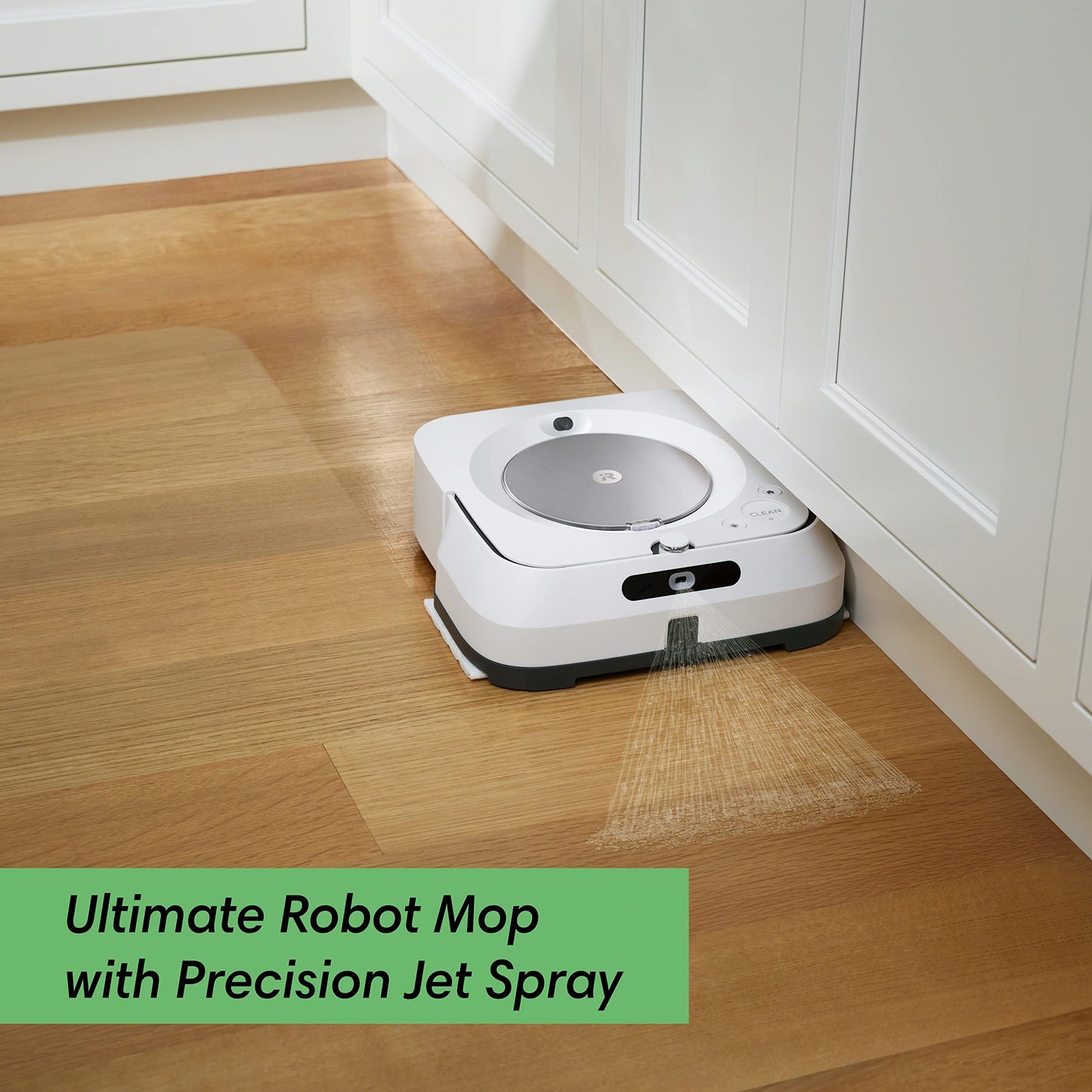 iRobot Braava Jet M6 (6110) Ultimate Robot Mop with Wi-Fi, Precision Jet Spray, Smart Mapping, Alexa and Google Assistant, White