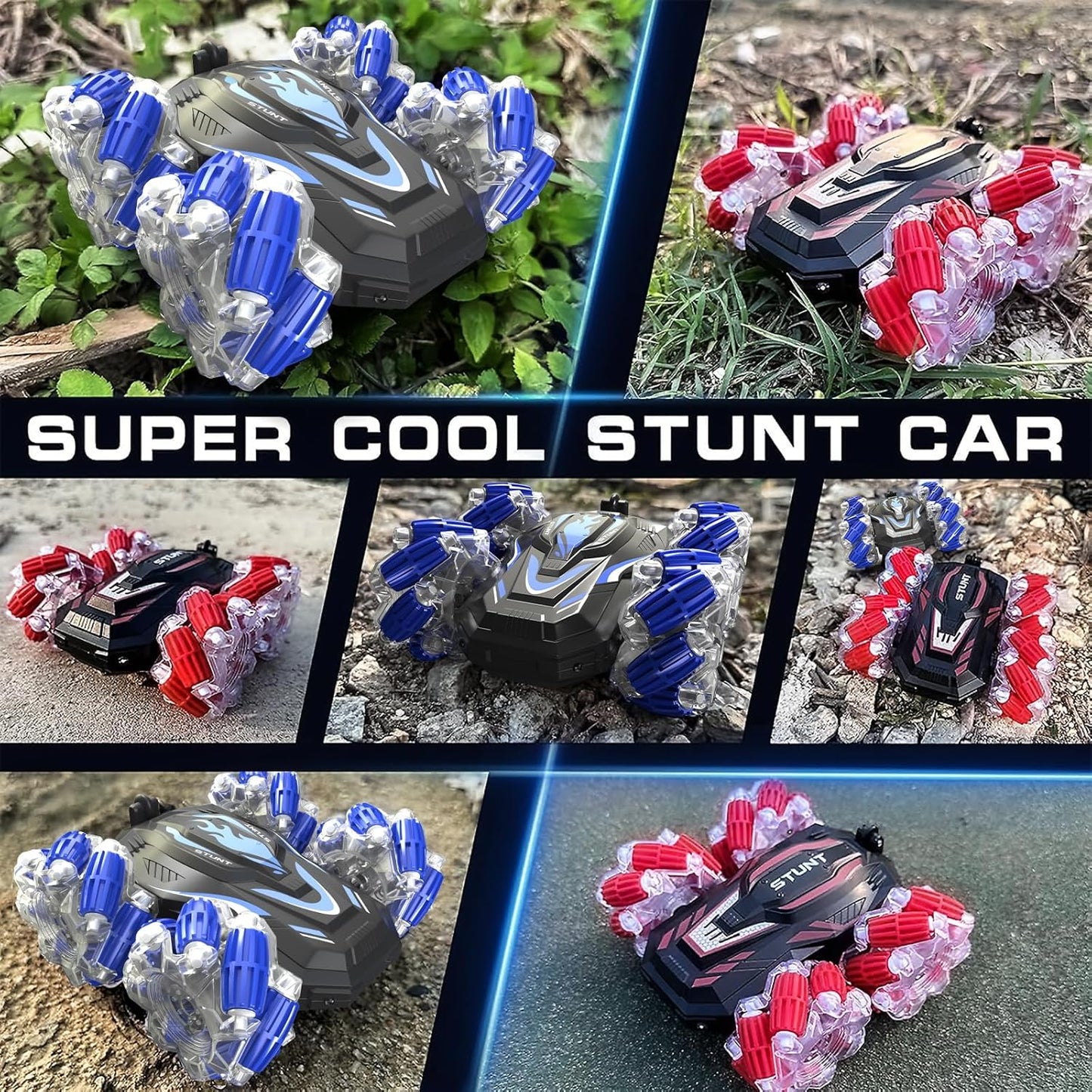 Gesture Sensing RC Stunt Car: Ultimate Toy for Boys 6-12 Years Old | Cool Lights & Music