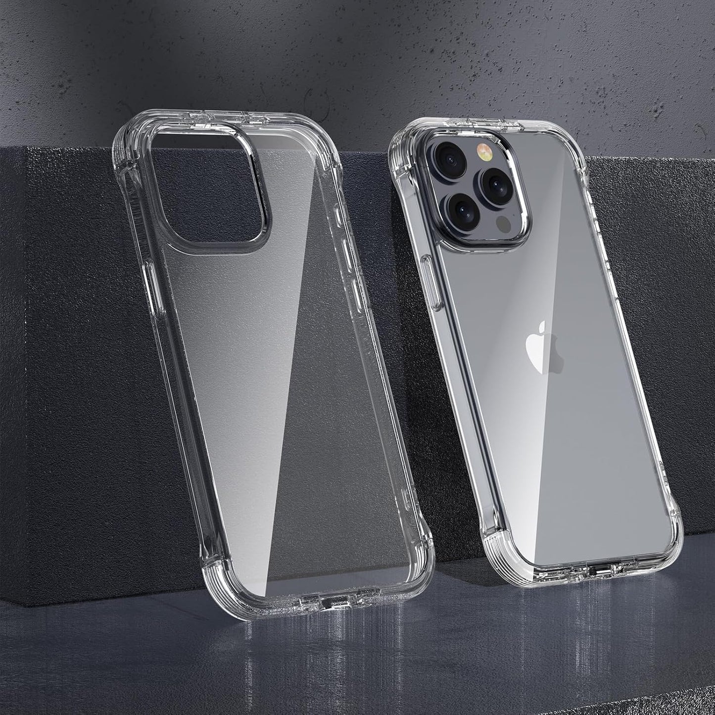 Phone 15 Pro Max 6.7 Inch Case with Stand and Hang Modes, Clear TPU Cover