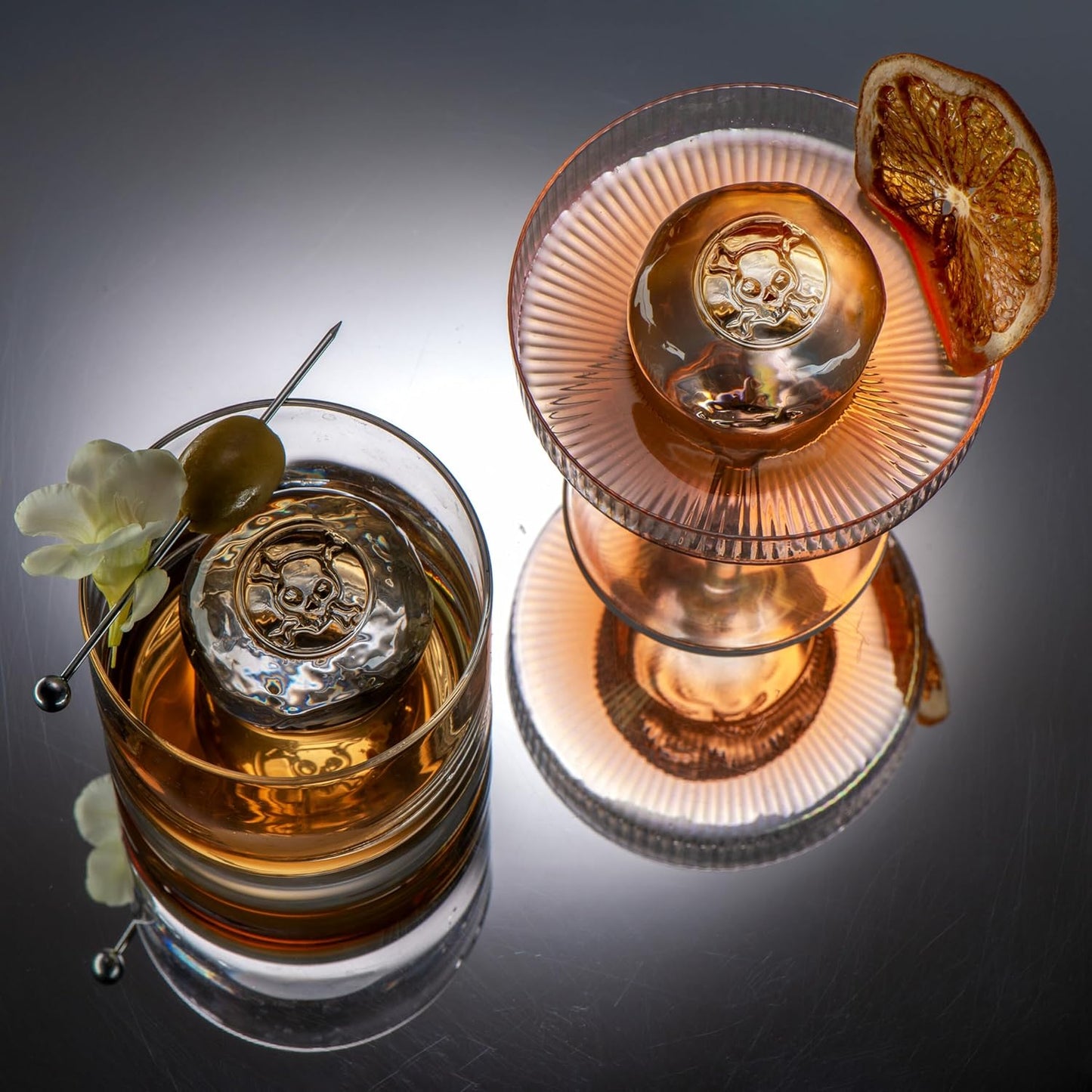 Premium Clear Ice Ball Maker: Crystal Clear 2.4" Ice Spheres for Whiskey & Cocktails
