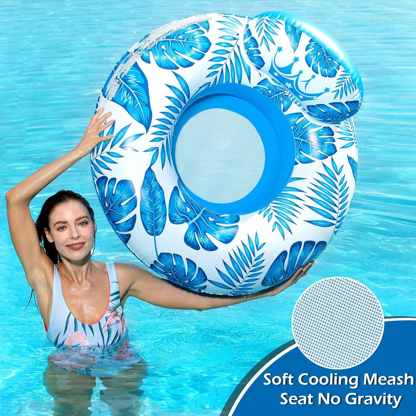 Ultimate Comfort Inflatable Pool Chair Float - Perfect for Pool, Lake, and Beach Relaxation