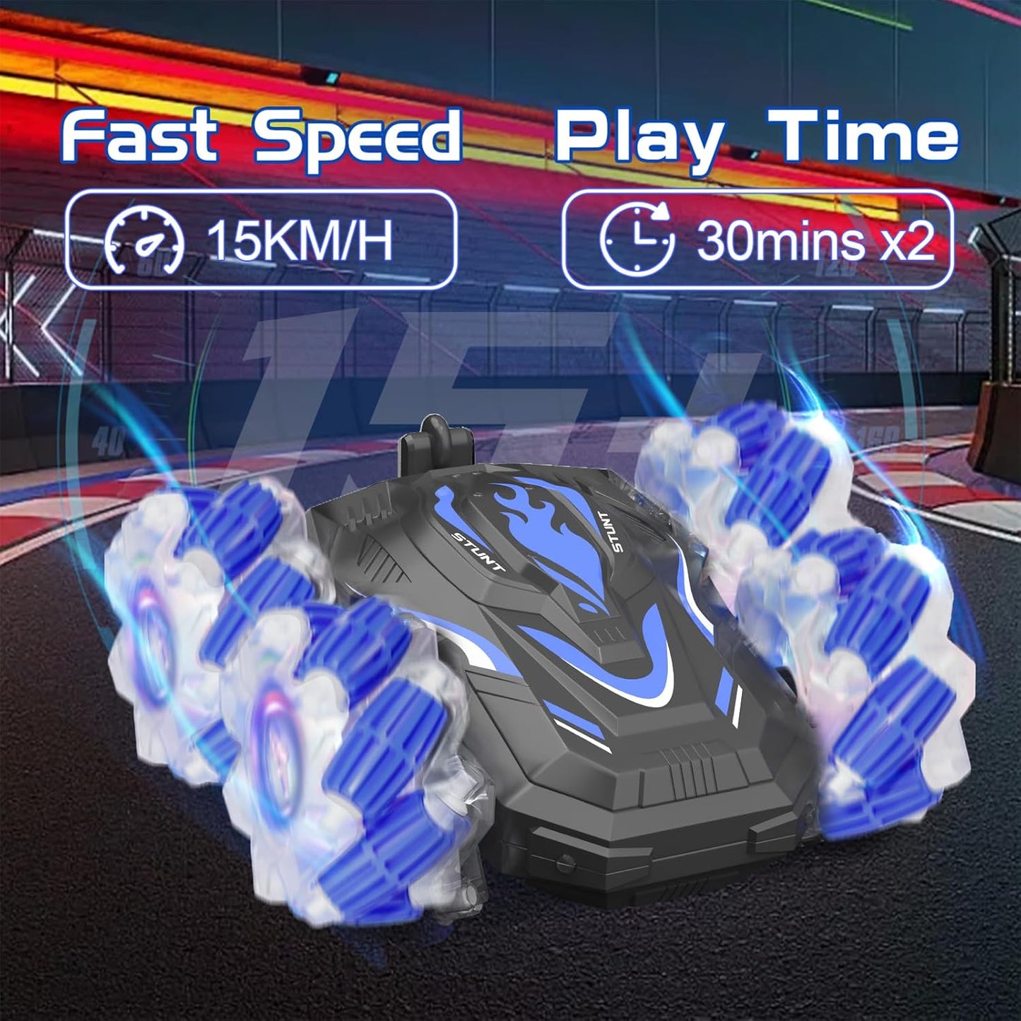 Gesture Sensing RC Stunt Car: Ultimate Toy for Boys 6-12 Years Old | Cool Lights & Music