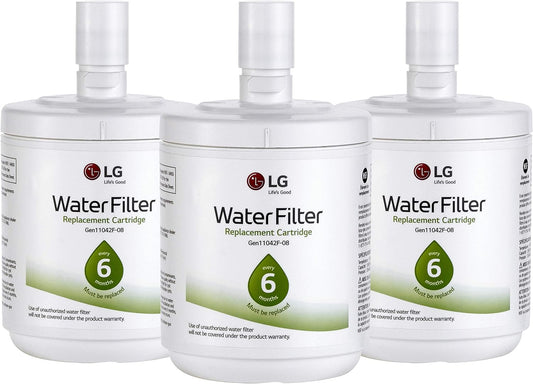 LG LT500P3 Refrigerator Water Filter 3-Pack, NSF Certified for Cleaner, Fresher Tasting Water