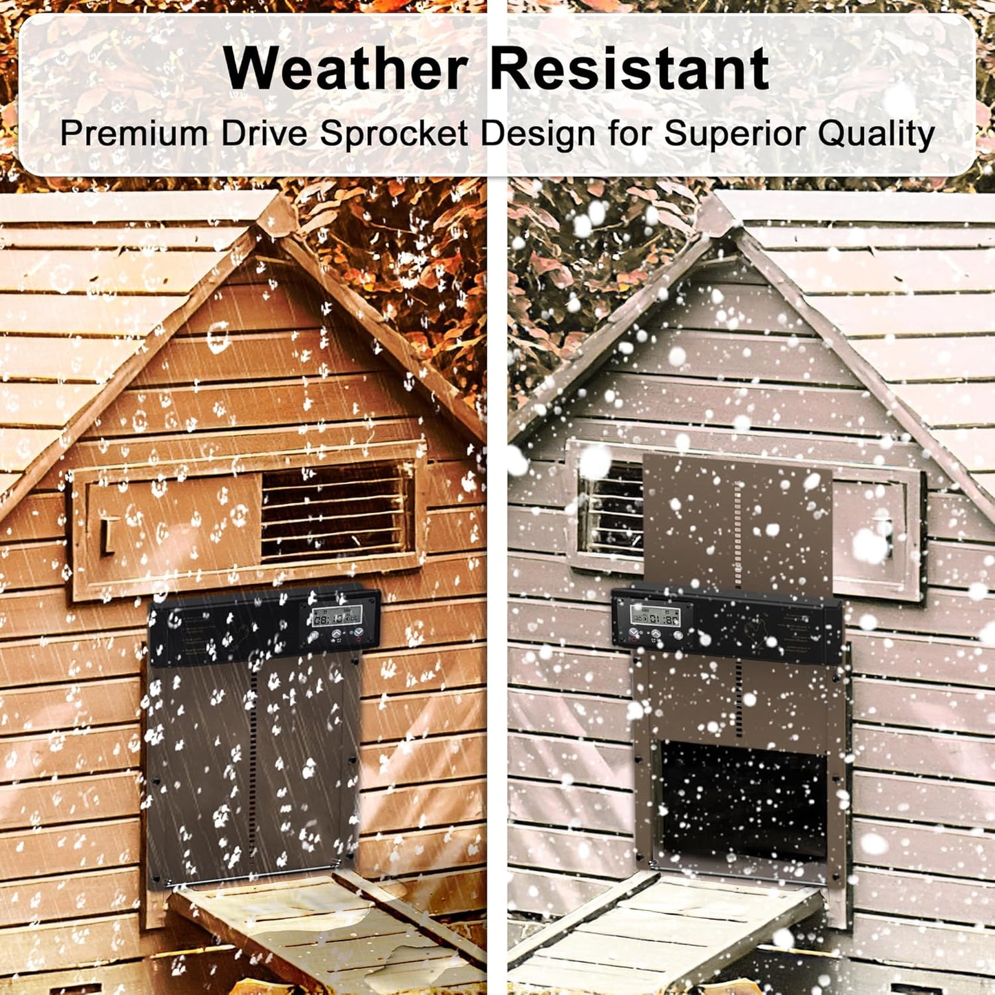 Automatic Chicken Coop Door with Timer, Light Sensor, and Remote Control – Maximum Security for Poultry