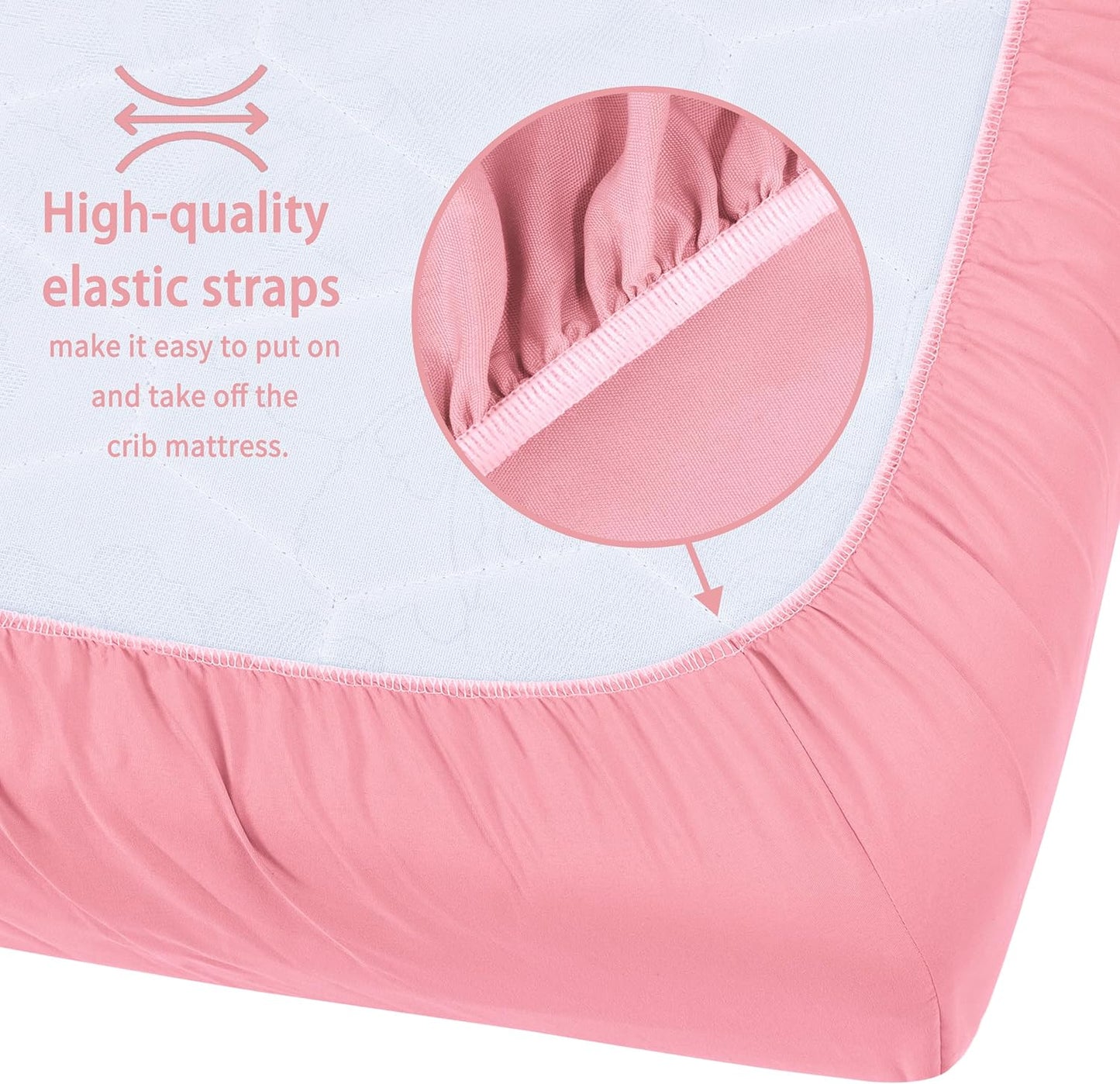 Premium Sheets for Graco Pack n Play, 38"x26", 2-Pack - Durable, Soft & Machine Washable