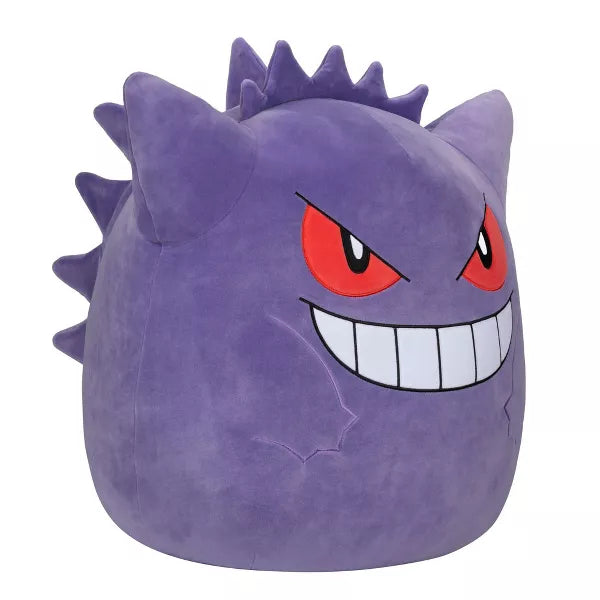 Jumbo 20-Inch Pokémon Squishmallows Gengar Plush - Ultra-Soft Collectible