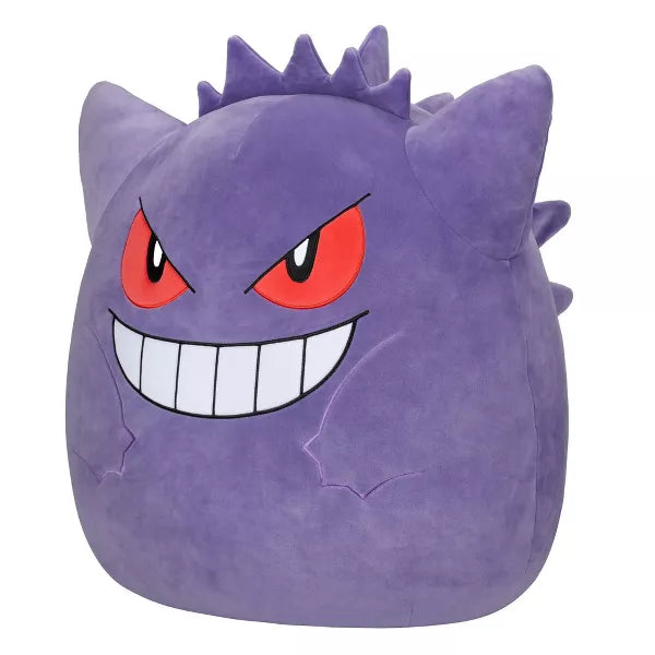 Jumbo 20-Inch Pokémon Squishmallows Gengar Plush - Ultra-Soft Collectible