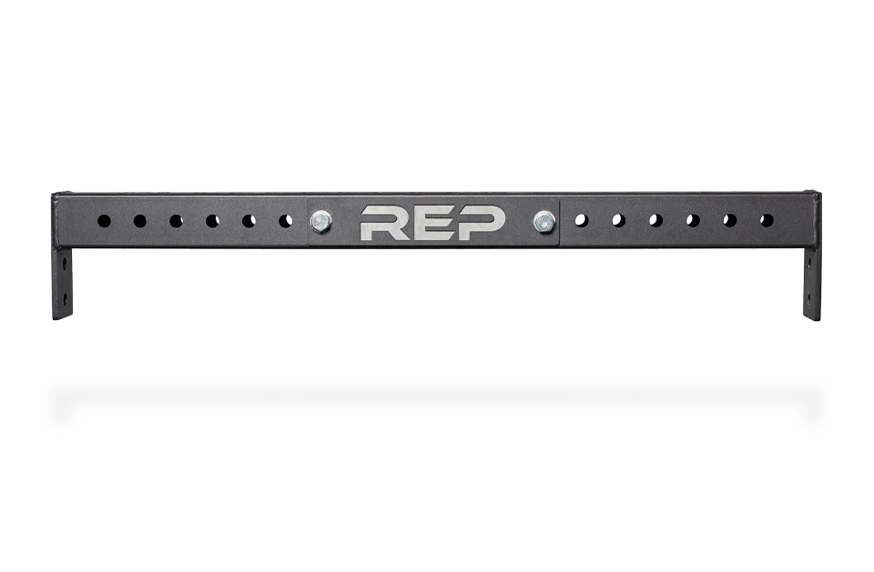 Maximize Power Rack Stability with REP Logo Plate Crossmember 4000 Series