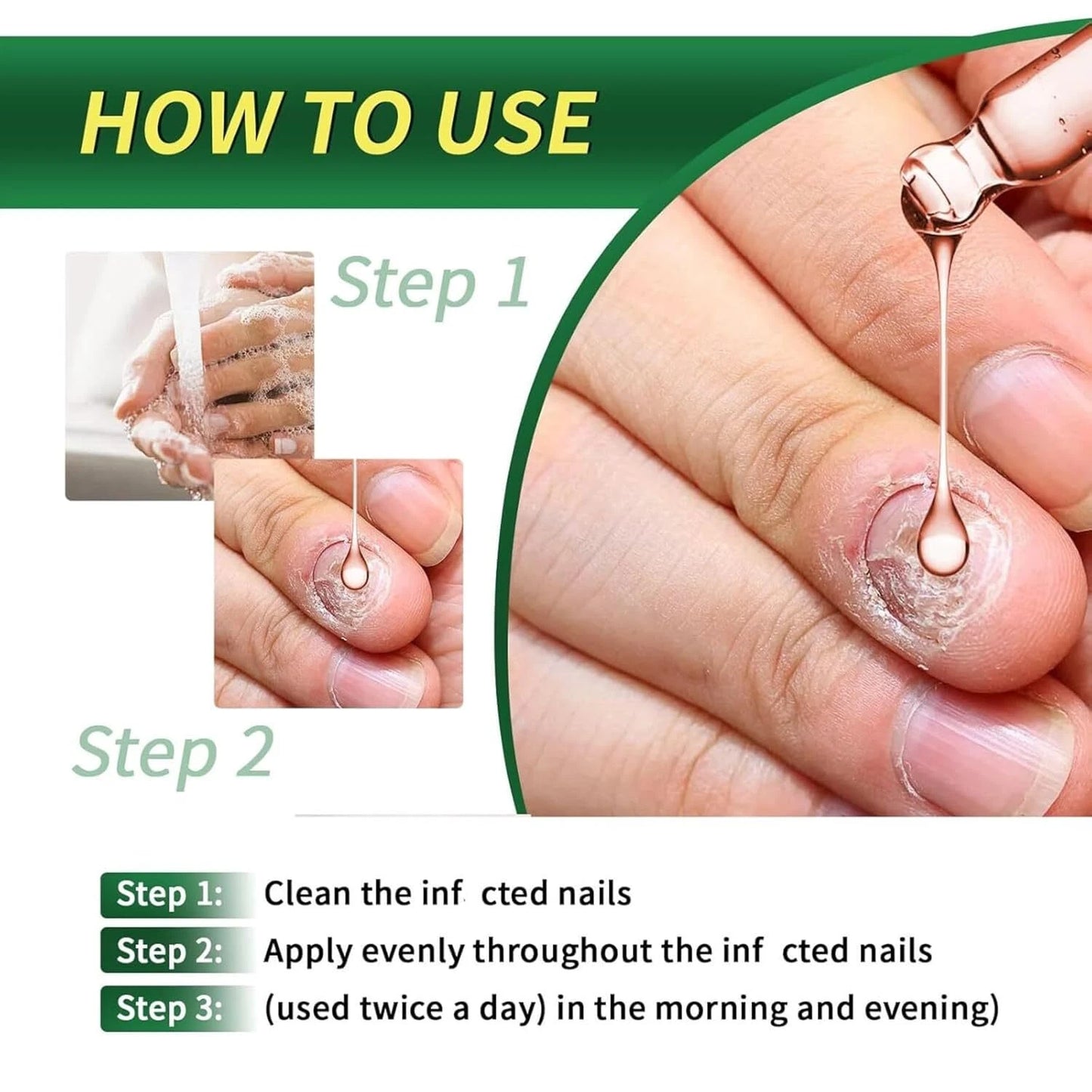 2-Pack Ginger Nail Treatment Serum, Nail Care Oil with Ginger Root Extract, Sunflower Seed Oil, Jojoba Oil & Allantoin, Daily Cuticle & Nail Care