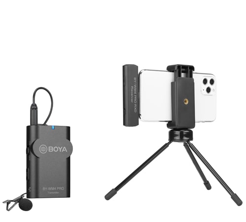 BOYA BY-WM4 PRO-K3 2.4 GHz Wireless Microphone System For iOS Devices