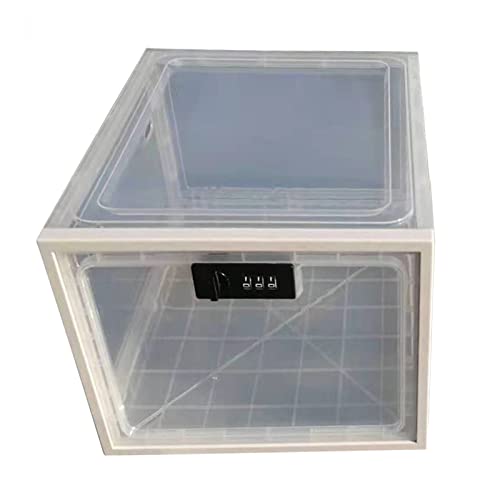 Versatile Transparent Lockable Box: Perfect for Home, Office, Fridge - Odorless, Durable Storage for Safety & Organization