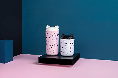 2pk Kitty Cat Coffee/Food/Pantry/Kitchen Canisters/Containers Set