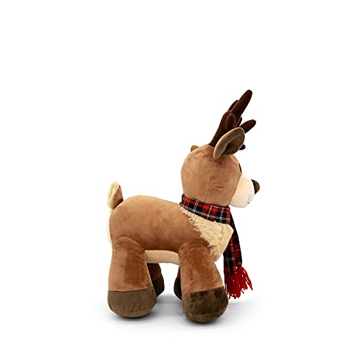 Plushible Plush Reindeer Stuffed Animal - Holiday Deer Characters with Antlers Toy for Girl, Boy, Baby, and Toddler - Christmas Decor Animals - Little Plushie Toys - 8 Inch - Randall