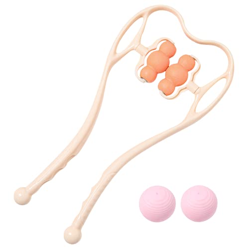 Neck/Shoulder/Waist/Foot Rolling Pressure Point Massager w/ 6 + 2 Roller Balls