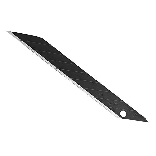 NT Cutter 9mm Snap-Off Extra-Sharp Precision Blades, 30 Degree, Black, 10-Blade/Pack, 1 Pack (BA15P)