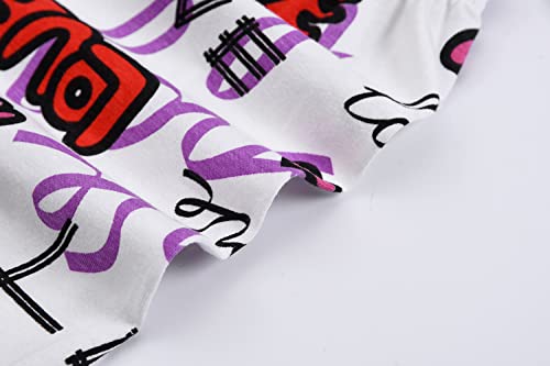 2pk (4pcs) Size XS Cute Cartoon T-Shirts & Shorts Pajamas Sets
