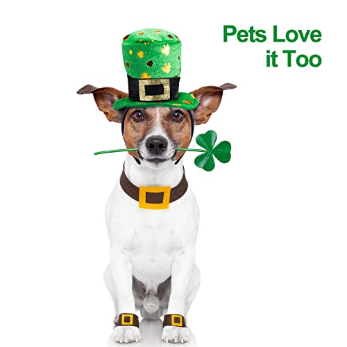 DoeDoe St. Patrick's Day Headbands green headband Set of 4, Woman Man and Kids St Patrick’s Day Costome Green Headbands Green Ireland Costume Hair Accessories for Adults and Children