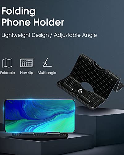 Ultimate Anti-Slip Car Pad: Universal, Reusable Dashboard Mat for Phones, GPS, More | Heat Resistant, Washable, Strong Adhesion, Safe Driving Aid | Also for Office, Kitchen