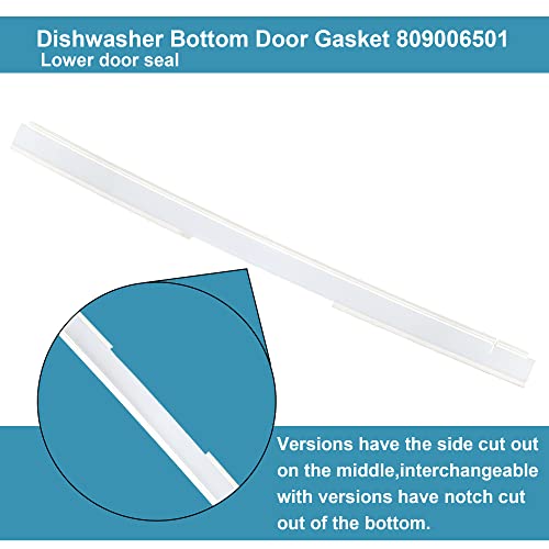 154576501 809006501 Dishwasher Bottom Door Gasket Replacement for Frigidaire 154576501 with Cut Out on Bottom Replaces 154297601 154297602 154576501 154759101 BBBD2432KF0 CDB350NB3A BGHD2433KB0