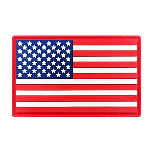 American Flag Patch, US USA Embroidered Tactical Patch with Hook and Loop Backpack hat hat Jacket Pants, Army Uniform Insignia-3x2 inches