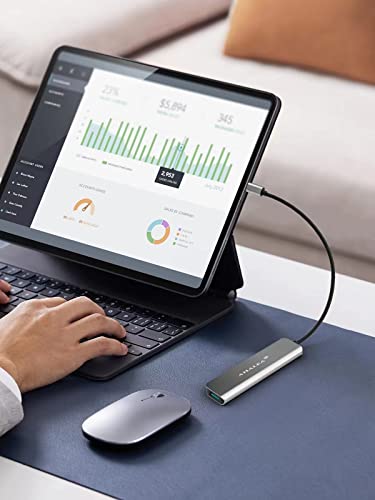 USB C Hub Docking Station USB Hub 4 in 1 with 4 USB 3.0 Ports Working for Windows and MacBook Pro AHALEA USB C Hub