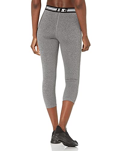 Starter Women's 20" Light-Compression Athletic Capri Legging, Amazon Exclusive, Carbon Grey Jaspe, Small