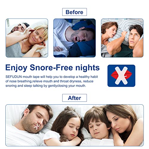 60 Count Anti-Snoring Hypoallergenic Mouth Sleep Tape