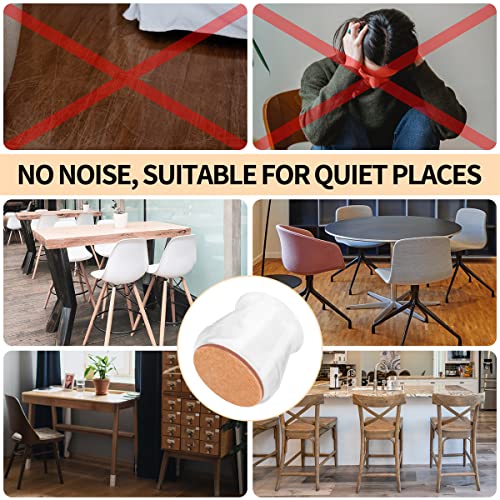 Furniture Sliders Leg Pads Non Slip Protecting 16 Pcs,Chair Legs Floor Protectors Round from Scratches and Noise Silicone Prevents Scratches Protect Hardwood & Tile Floors