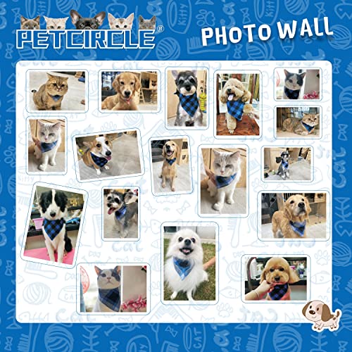 2pk Double Layer Dog/Cat/Pet Bandanas/Scarves for 6.7"-16" Neck