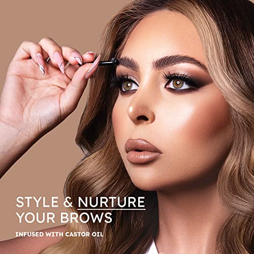 NueDerma - Brow Seal with Castor Oil - Clear Eyebrow Gel, Brow Wax