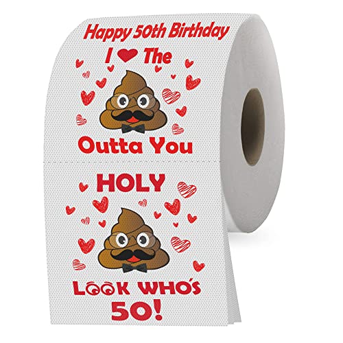 50th Birthday Toilet Paper Gag Gift