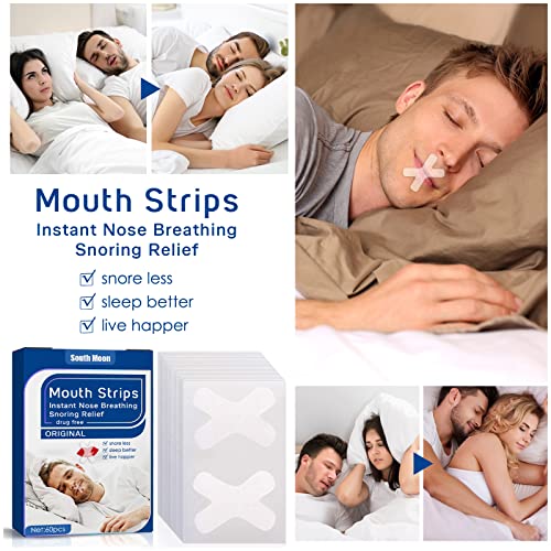 60 Count Anti-Snoring Hypoallergenic Mouth Sleep Tape