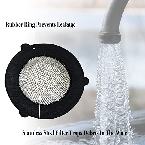 Universal Washing Machine Inlet Hose Screens 285452A for WHIRLPOOL Washer LHW0050PQ4 LHW0050PQ2 LHW0050PQ3 1107114853 1105905300,Pack of 4 Fill Hose Seal Screen 285452a Prevents Water Leaks