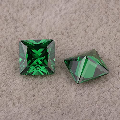 Titanium earrings, hypoallergenic earrings, pure titanium medical implant grade, suitable for sensitive ears with birthstone crystals CZ simulated diamonds (Emerald Green)