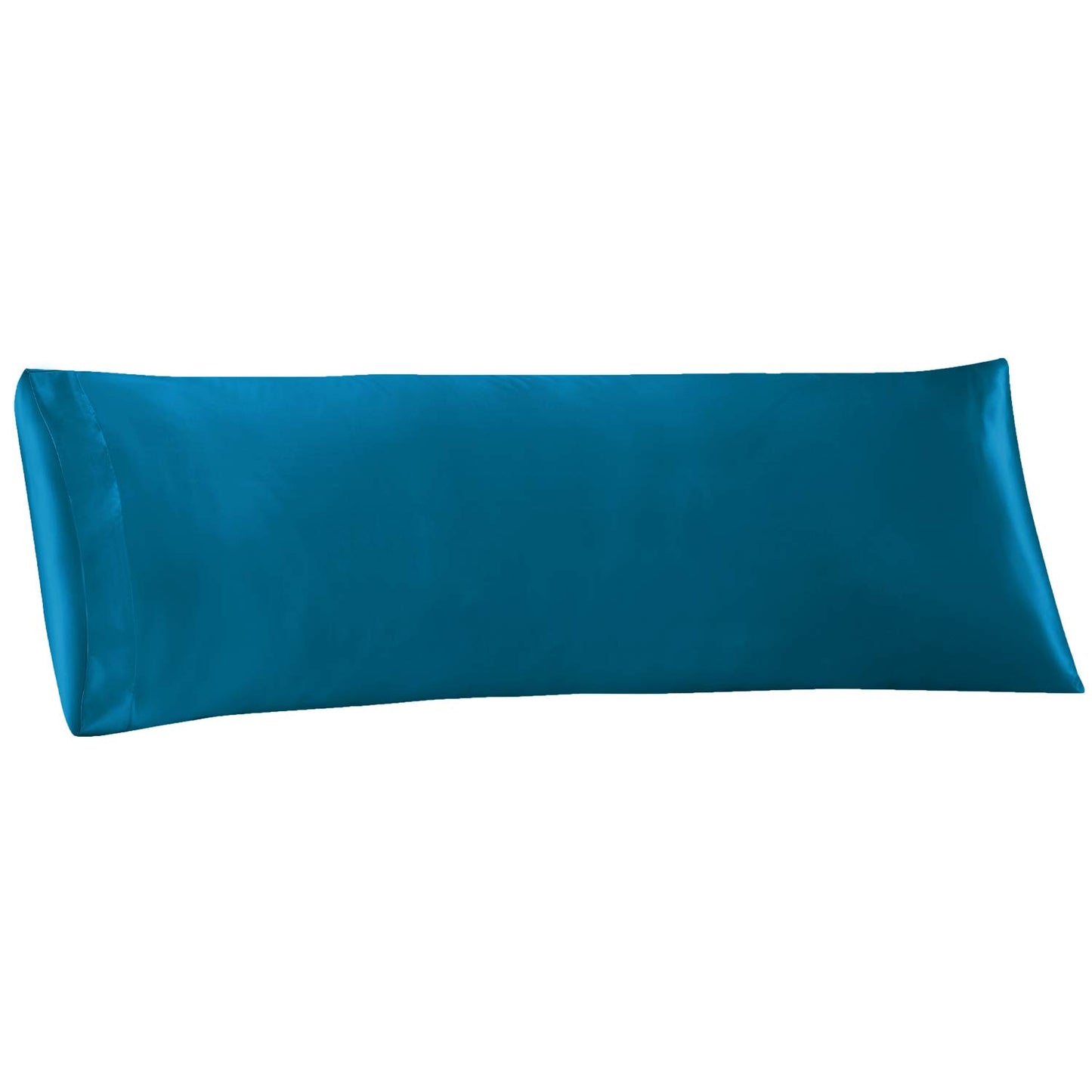 20"x54" Blue Super Soft Silky Satin Body Pillow Cover w/ Envelope Closure