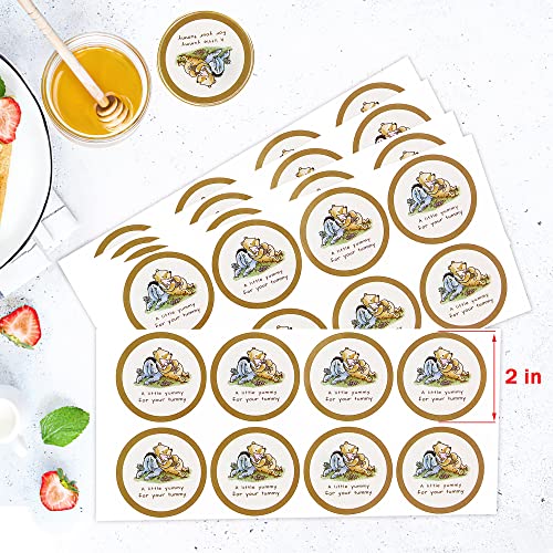 40 Pcs Stickers for A Little Yummy for Your Yummy, 2 inches Stickers Gift for Baby Shower, Party Favors, Wedding Favors, Honey Jar
