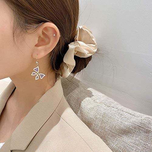 Butterfly Earrings Purple Earrings Pearl Drop Earrings Butterfly Earrings For Women Girls her