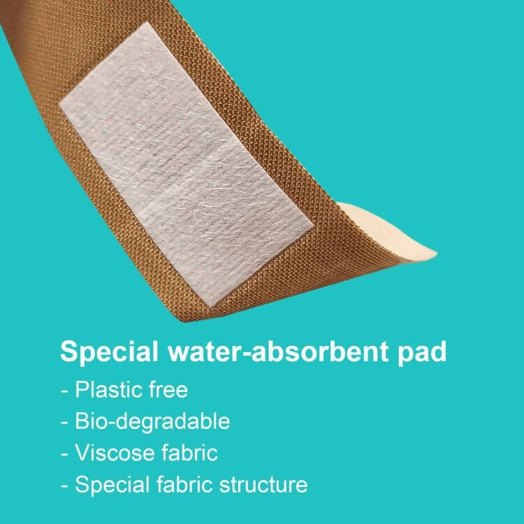 Eco-Friendly Bamboo Bandages: 100pc Hypoallergenic, Biodegradable, Latex-Free