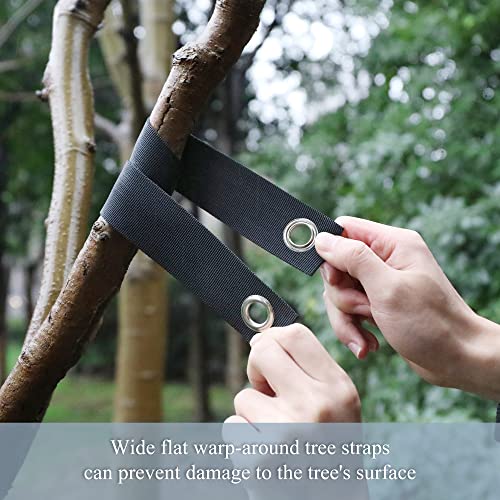 Liliantus 2-Pack Tree Stakes Kit, Anchor Tree Support Strap with Stakes for Garden Plant
