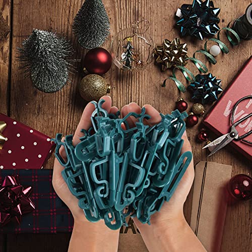 Christmas Gutter Clips for Hanging Outdoor Lights, 60 Pcs Strip Light Clips Hooks, Universal Gutter Hooks Outdoor Light Clips Compatible with C9, C7, C6 for Outdoor Roof, Shingles, Roof Ridge, Fence