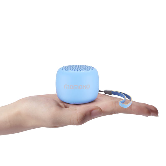 Compact Bluetooth 5.0 Speaker with HD Sound, TWS Pairing & Built-in Mic (Blue)