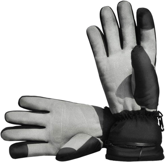 Stay Warm & Cozy with S/M Heated Gloves for Men and Women - Ideal for Raynaud's, Outdoor Activities, Waterproof & Windproof in Black