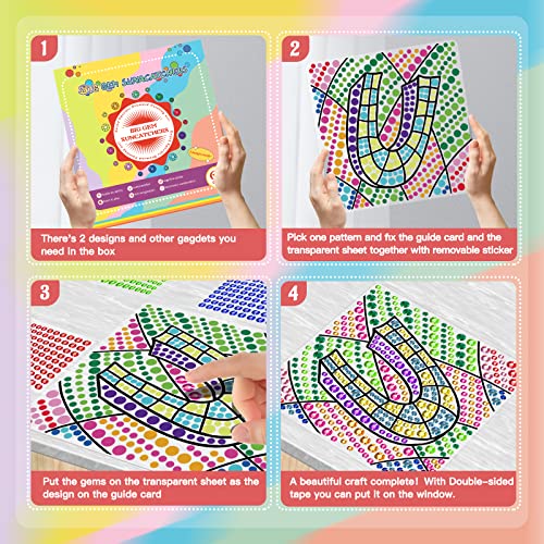 Umbrella/Letter U Suncatcher Window Diamond Painting Arts & Crafts Kit